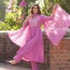 Lavender Pink Stitched Suit
