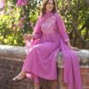 Lavender Pink Stitched Suit