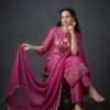 Magenta Pink Stitched Suit