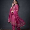 Magenta Pink Stitched Suit