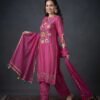 Magenta Pink Stitched Suit