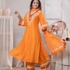ST-990(2) Orange Stitched Suit