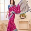 Rani Pink Silk Saree