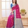 Rani Pink Silk Saree