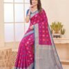 Rani Pink Silk Saree