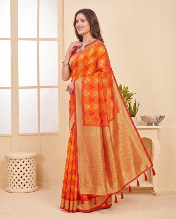 BS002427-4(1) Mustard Silk Saree