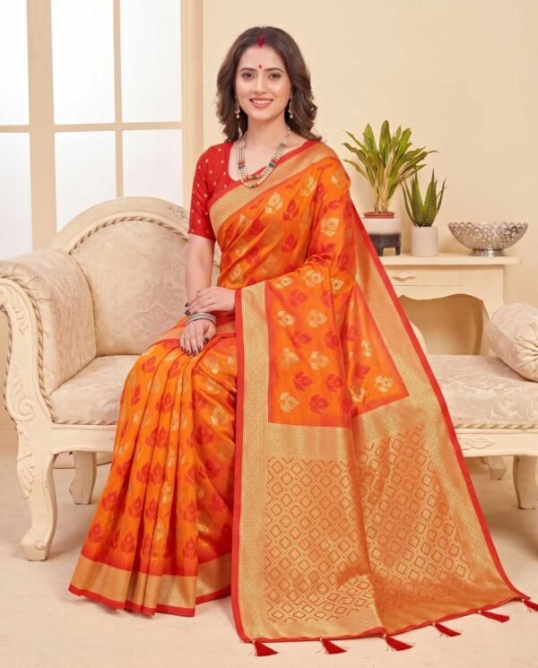 BS002427-4(3) Mustard Silk Saree