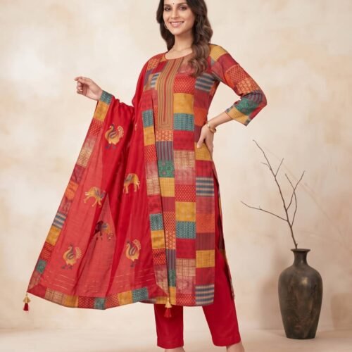 Multi-colored Unstitched Suit