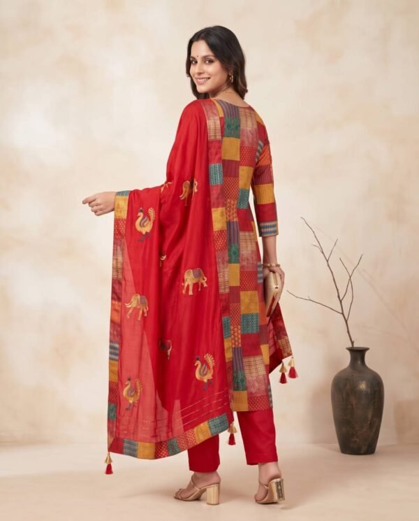 BS002462(2) Multi-colored Unstitched Suit