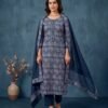 Indigo Unstitched Suit Indigo Pure Cotton Unstitched Suit