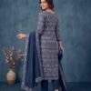 BS002463-2(2) Indigo Pure Cotton Unstitched Suit