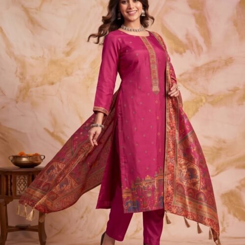 Rani Pure Silk Unstitched Suit