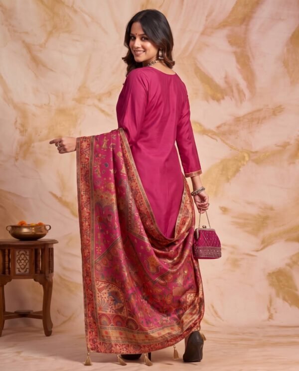 BS002464-2(2) Rani Pure Silk Unstitched Suit