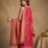 BS002466-1(2) Red Tusser Silk Unstitched Suit
