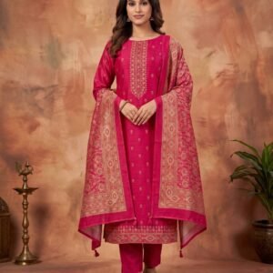 Rani Pure Tusser Silk Unstitched Suit