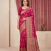 Magenta Pink Silk Saree