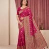 Magenta Pink Silk Saree
