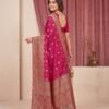 Magenta Pink Silk Saree