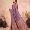 Purple Blended Silk Saree