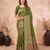 Mehendi Green Silk Saree