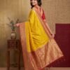 Yellow Banarasi Silk Saree