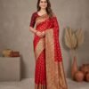 Red Banarasi Silk Saree