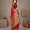 Red Banarasi Silk Saree