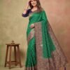 Green Banarasi Silk Saree