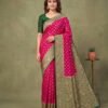 Rani Pink Banarasi Silk Saree