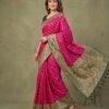 Rani Pink Banarasi Silk Saree