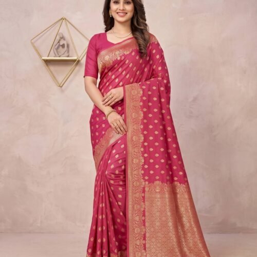 Magenta Silk Saree