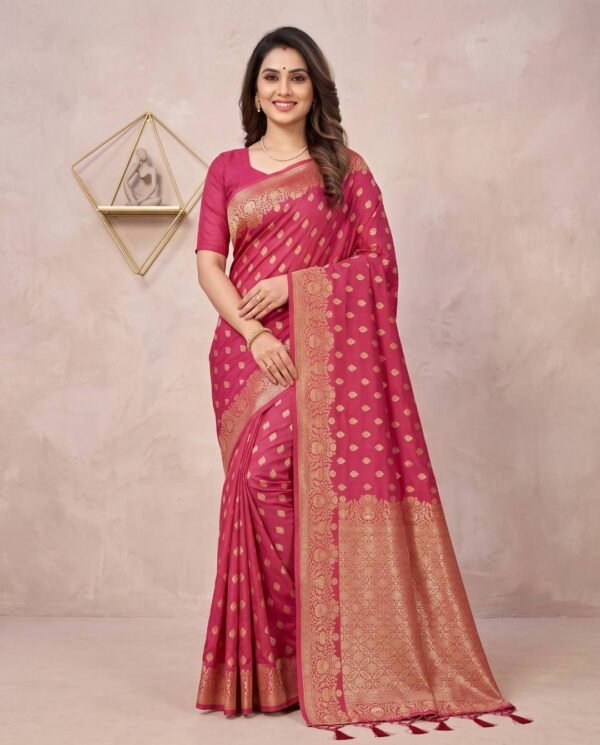 Magenta Silk Saree