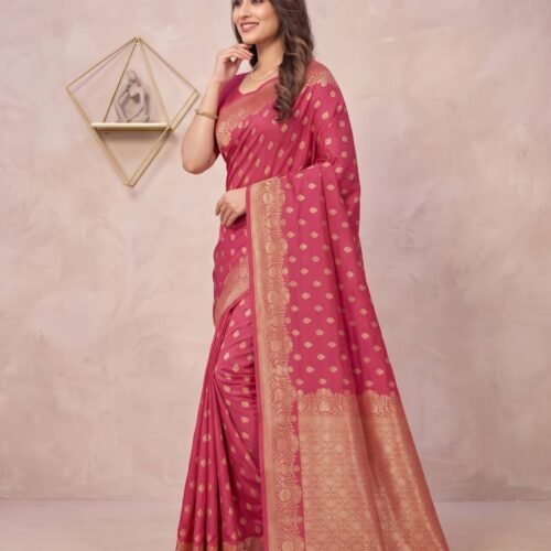 Magenta Silk Saree