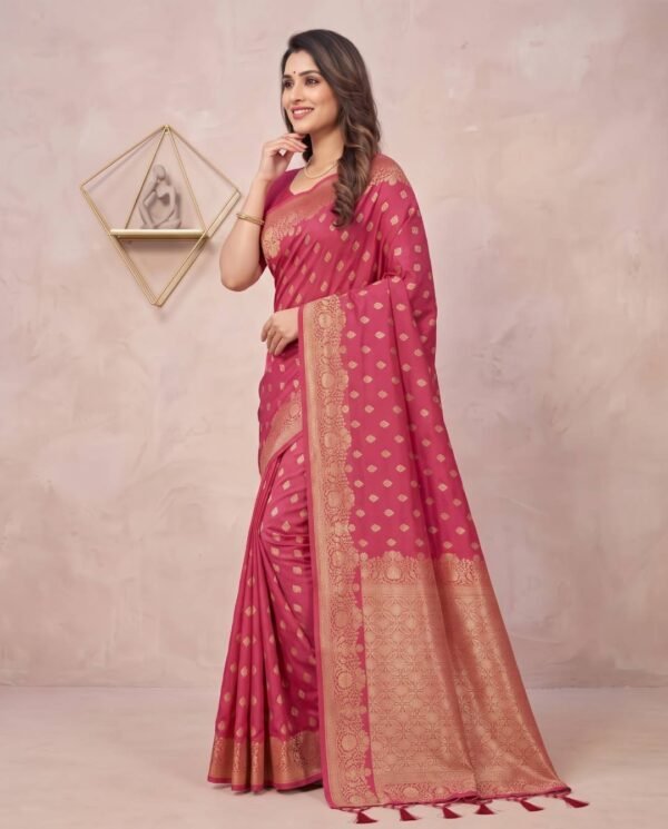 Magenta Silk Saree