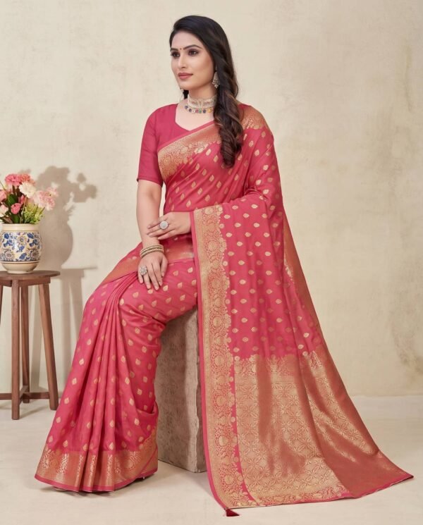 Magenta Silk Saree