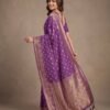Purple Silk Saree