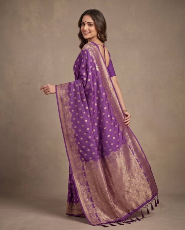 Purple Silk Saree