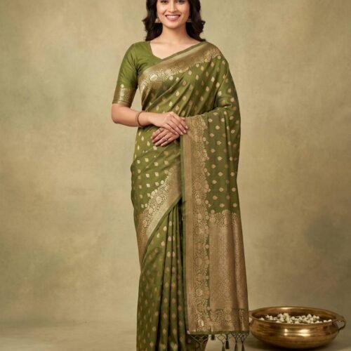 Henna Green Silk Saree