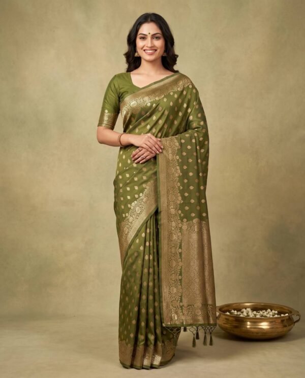 Henna Green Silk Saree