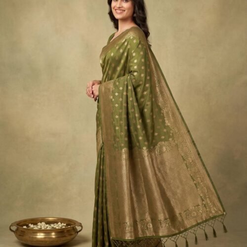 Henna Green Silk Saree
