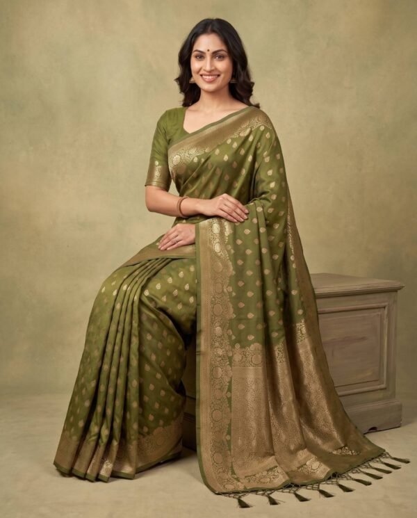 Henna Green Silk Saree