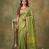 Pastel Green Pure Linen Saree Pastel Green Pure Linen Saree