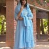 Sky Blue Stitched Suit Sky Blue Stitched Suit