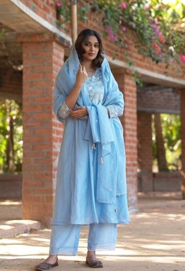 Sky Blue Stitched Suit Sky Blue Stitched Suit