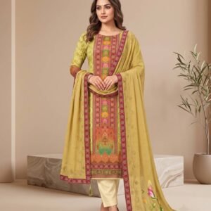 Maslin Unstitched Suit in Yellow