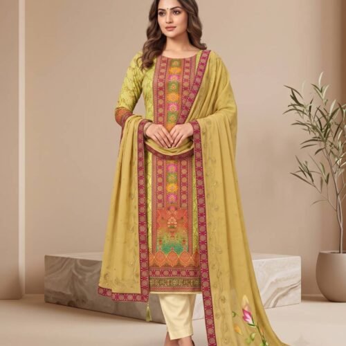 Maslin Unstitched Suit in Yellow