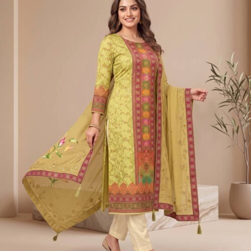 Maslin Unstitched Suit in Yellow