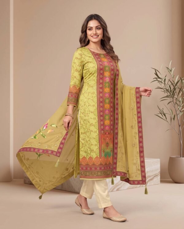 Maslin Unstitched Suit in Yellow