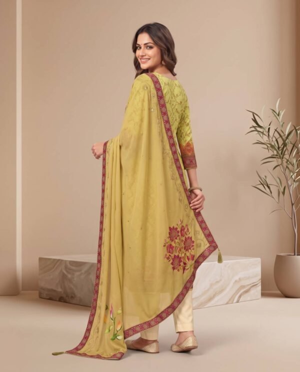 Maslin Unstitched Suit in Yellow