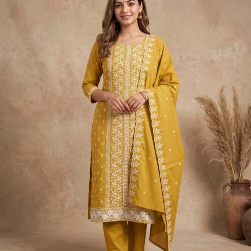 Mustard Unstitched Suit
